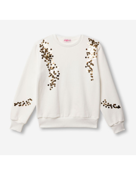 FUNKY FOR BABY Παιδική Μπλούζα Φούτερ Εκρού