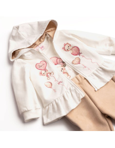 FUNKY FOR BABY Βρεφικό Σετ Παντελόνι 3τμχ Μπεζ 2