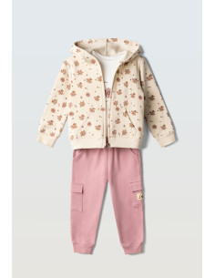EBITA FASHION Παιδικό Σετ Φόρμα 3τμχ Cream