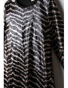 EBITA FASHION Παιδικό Φόρεμα 2τμχ Παγιέτα Μαύρο 2