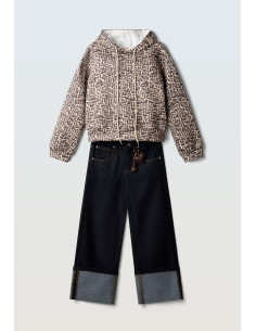 EBITA FASHION Παιδικό Σετ Παντελόνι 2τμχ Leopard