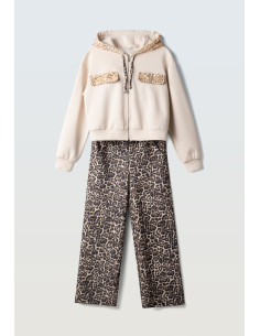 EBITA FASHION Παιδικό Σετ Παντελόνι 2τμχ Cream