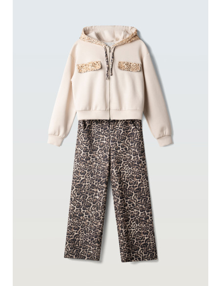 EBITA FASHION Παιδικό Σετ Παντελόνι 2τμχ Cream