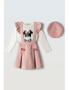 EBITA FASHION Παιδικό Σετ Φόρεμα 3τμχ Ροζ