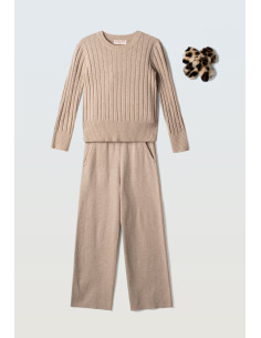 EBITA FASHION Παιδικό Σετ Παντελόνα 2τμχ Μπεζ