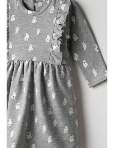 EBITA FASHION Παιδικό Φόρεμα 2τμχ Γκρι