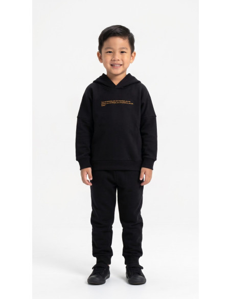 TRAX Παιδικό Σετ Φόρμα 2τμχ Μαύρο
