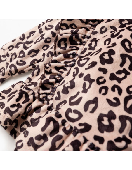 FUNKY FOR BABY Βρεφικό Σετ Φόρμα 2τμχ Λεοπάρ Μπεζ