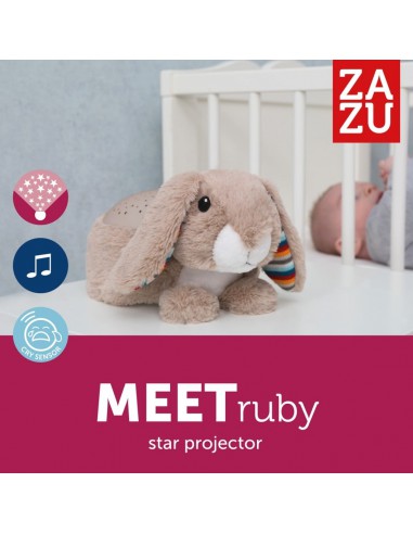 ZAZU Ruby Λαγός Προτζέκτορας νανουρίσματος & λευκούς ήχους