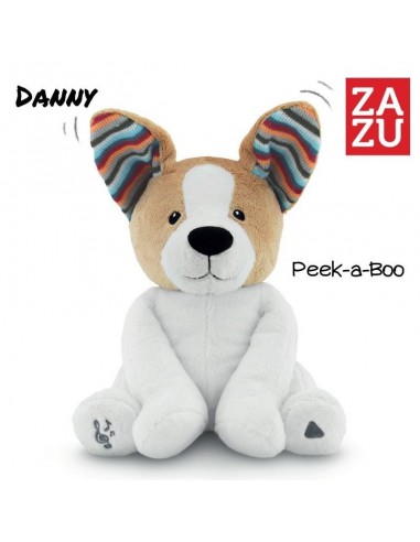 ZAZU Danny μουσικό σκυλάκι με κουνιστά αυτάκια & peek a boo