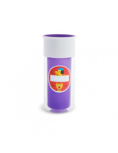 MUNCHKIN Κύπελο Miracle 360° Insulated Sticker Cup Purple 266ml
