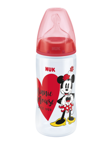 NUK Disney Minnie Mouse First Choice Plus Μπιμπερό Πλαστικό 300ml με θηλή Σιλικόνη