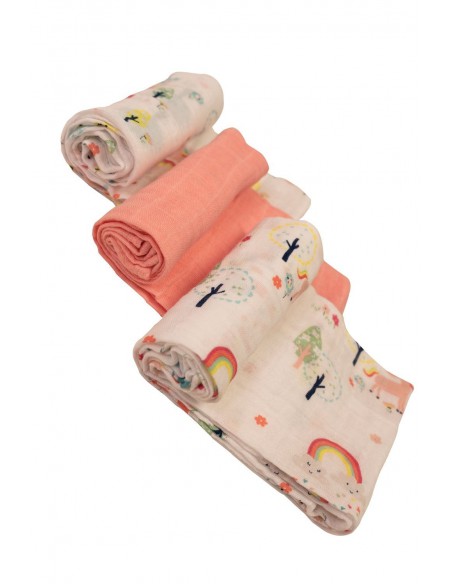 BIZZI GROWIN Muslin Diaper set- 3τμχ Dinoriffic