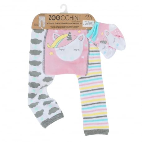 ZOOCCHINI Grip+Easy Crawler Pants & Socks Set – Silas the Sloth