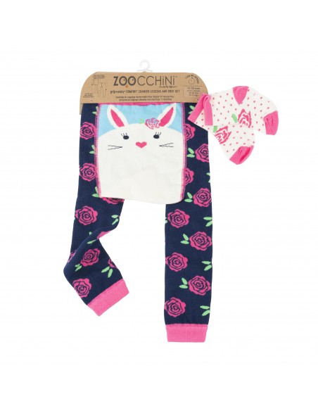 ZOOCCHINI Grip+Easy Crawler Pants & Socks Set – Silas the Sloth