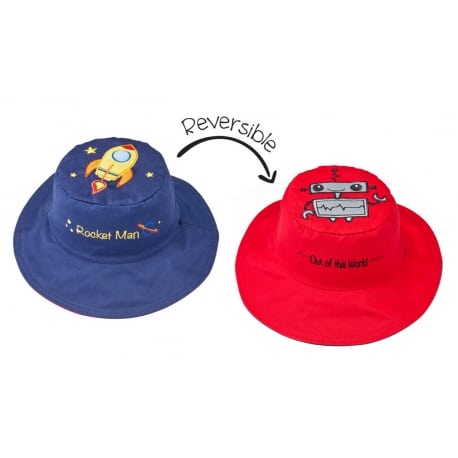 FLAPJACKKIDS Καπέλο Διπλής Όψης UPF 50+ – Πυροσβεστικό (Cotton)