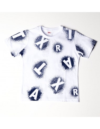 TRAX Σετ μπορντό βερμούδα με τύπωμα/μαύρο T-shirt