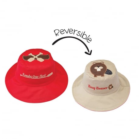 FLAPJACKKIDS Καπέλο Διπλής Όψης UPF 50+ – Canoe Beaver(Cotton)
