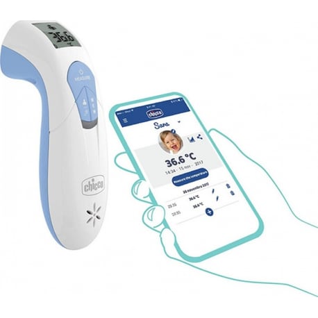 Chicco Thermo Family Ψηφιακό Θερμόμετρο Μετώπου με Υπέρυθρες Κατάλληλο για Μωρά Γαλάζιο
