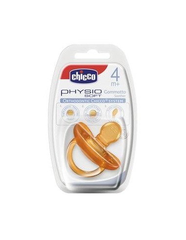 CHICCO Πιπίλα Όλο Καουτσούκ Physio Soft 4Μ+