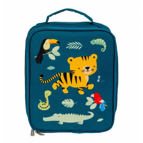  A LITTLE LOVELY COMPANY Ισοθερμική τσάντα φαγητού Jungle tiger