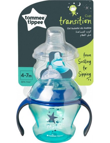 TOMMEE TIPPEE Transition Cup 4m+ Blue 150ml