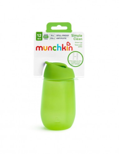 MUNCHKIN Κύπελο Simple Clean Straw  12m+ Green 296ml
