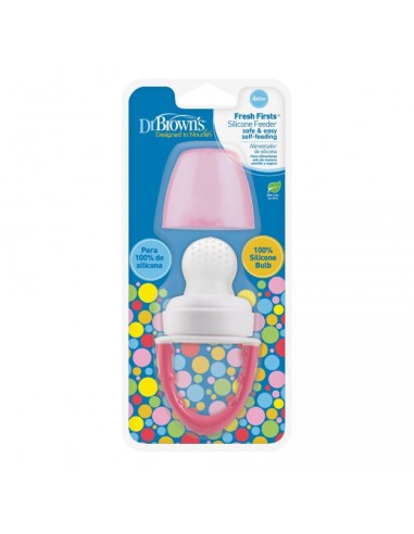 Dr. Brown's Fresh Firsts Silicone Feeder Pink