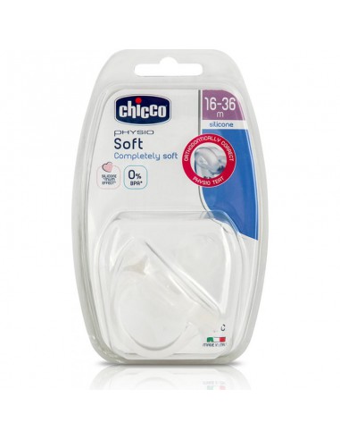 CHICCO Πιπίλα Όλο Σιλικόνη Physio Soft 16-36Μ+