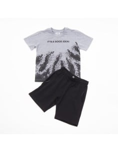 TRAX ΣΕΤ ΜΑΡΕΝ ΒΕΡΜΟΥΔΑ/ΜΟΥΣΤΑΡΔΙ T-SHIRT