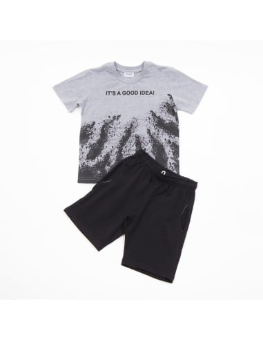 TRAX ΣΕΤ ΜΑΡΕΝ ΒΕΡΜΟΥΔΑ/ΜΟΥΣΤΑΡΔΙ T-SHIRT