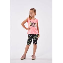 EBITA FASHION Παιδικό Σετ με Κολάν Καλοκαιρινό για Κορίτσι 2τμχ Πορτοκαλί