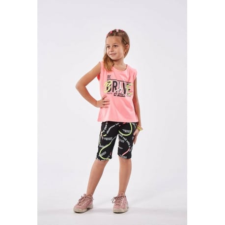 EBITA FASHION Παιδικό Σετ με Κολάν Καλοκαιρινό για Κορίτσι 2τμχ Πορτοκαλί
