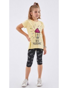 EBITA FASHION Παιδικό Σετ με Κολάν Καλοκαιρινό για Κορίτσι 2τμχ Κίτρινο