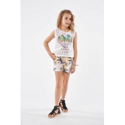 EBITA FASHION Παιδικό Σετ με Σορτς Καλοκαιρινό για Κορίτσι 2τμχ Λιλά