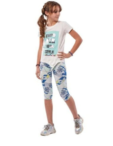 EBITA FASHION Παιδικό Σετ με Κολάν Καλοκαιρινό για Κορίτσι 2τμχ Κίτρινο