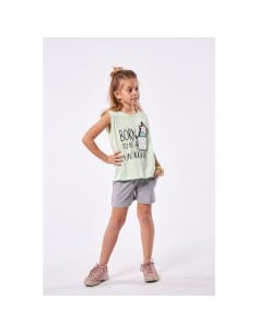 EBITA FASHION Παιδικό Σετ με Σορτς Καλοκαιρινό για Κορίτσι 2τμχ Κίτρινο