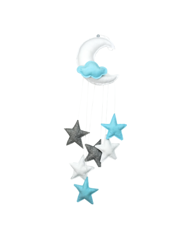 BABY STAR  Διακοσμητικό Μόμπιλε Μισοφέγγαρο Σιέλ