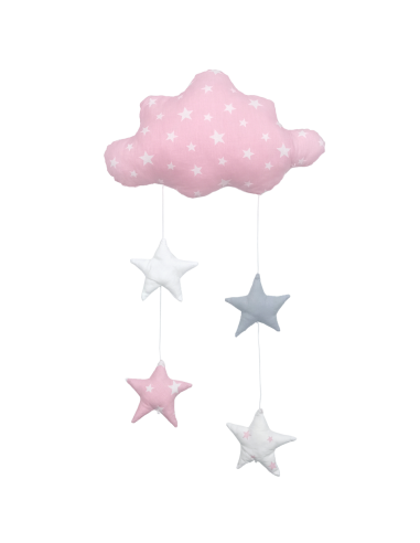 BABY STAR  Διακοσμητικό Μόμπιλε Συννεφάκι Ροζ