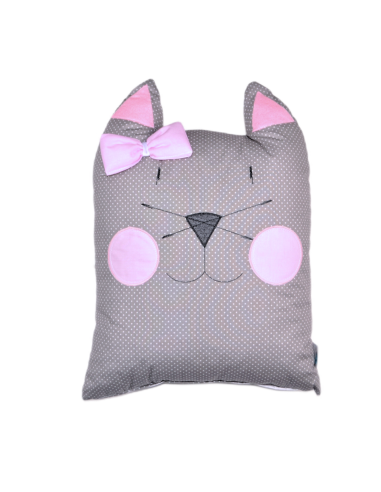 BABY STAR Διακοσμητικό Μαξιλάρι Γάτα Sugar Family Ροζ