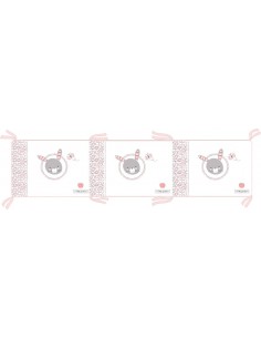 KIKKA BOO Πάντα Κλασική Pink Bunny 35x210cm