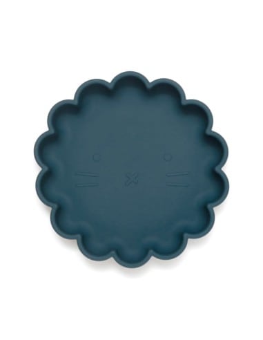 PETIT MONKEY Πιάτο Σιλικόνης Lion Balsam Blue