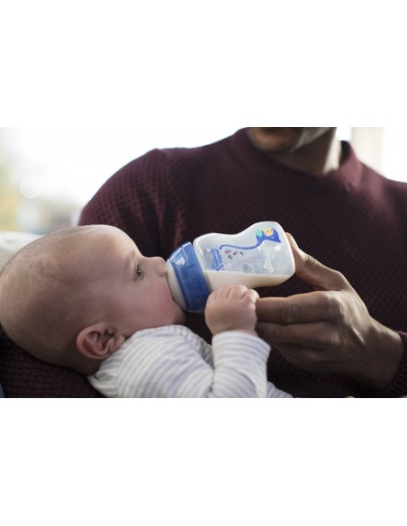 TOMMEE TIPPEE Πλαστικό Μπιμπερό Advanced Anti-Colic  3m+ 340ml Blue