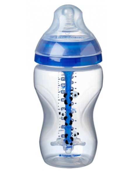 TOMMEE TIPPEE Πλαστικό Μπιμπερό Advanced Anti-Colic  3m+ 340ml Blue