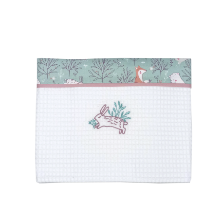 BABY STAR Κουβέρτα Αγκαλιάς Πικέ Spring Λευκό