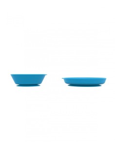 MATCHSTICK MONKEY Plate & Bowl Blue 2