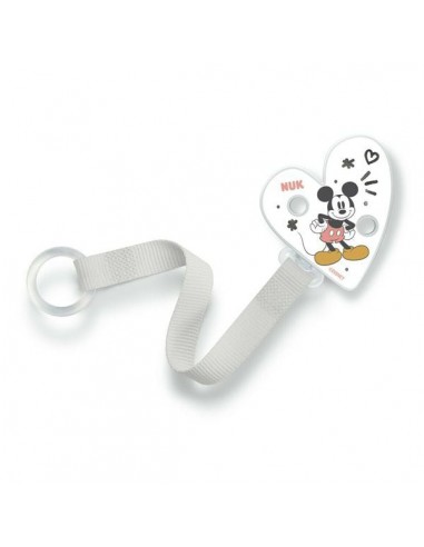 NUK Κορδέλα Πιπίλας Disney Mickey Λευκό Γκρι