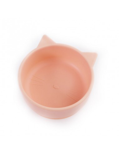 BABYWISE Μπολ Σιλικόνης Γατούλα Honey Peach