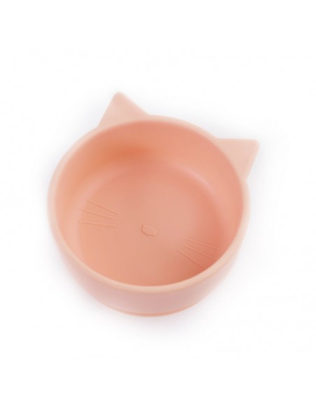 BABYWISE Μπολ Σιλικόνης Γατούλα Honey Peach