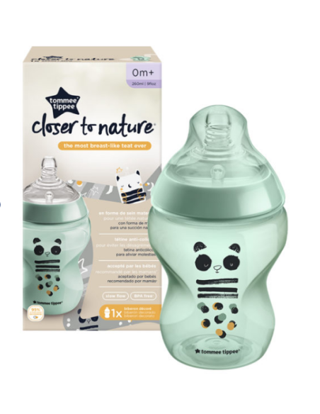 TOMMEE TIPPEE  Μπιμπερό Πλαστικό Closer to Nature  0m+ 260ml Μπλε